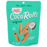 Sun Tropics Original Cocorolls, Rolled Coconut Wafer - 4 Ounce