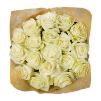 18 Stem White Roses - 1 Each