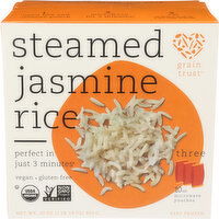 GRAIN TRUST Steamed Jasmine Rice Organic - 10 Ounce - 3 Count