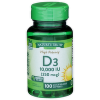 Nature's Truth Vitamins Vitamin D3 - 100 Count