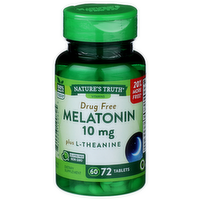 Nature's Truth Vitamins Drug Free Melatonin - 72 Count