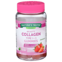 Nature's Truth Vitamins Natural Strawberry Flavor Beauty Collagen - 60 Count
