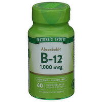 NATURE'S TRUTH B12 1000mcg Softgels - 60 Count