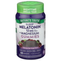 NATURE's Truth Gummies Melatonin 12MG + Magnesium - 60 Count