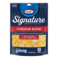Kraft Signature Thick Shreds Cheddar Blend Cheese Bag - 8 Ounce