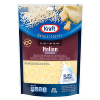 Kraft Italian Five Cheese Finely Shredded Natural Bag - 8 Ounce