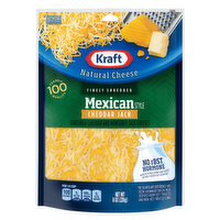 Kraft Mexican Style Cheddar Jack Finely Shredded Natural Cheese Bag - 8 Ounce