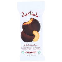 Justin's Cashew Butter Cups Dark Chocolate - 0.7 Ounce - 2 Count