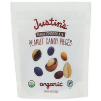 JUSTIN's Chocolate Chocolate & Peanut Candied Candy Pieces - 4.5 Ounce