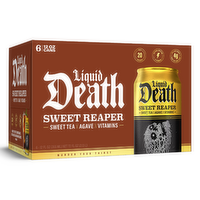 Liquid Death Sweet Reaper Sweet Tea - 12 Fluid Ounce - 6 Count