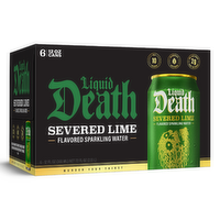 Liquid Death Severed Lime Sparkling Water 6pk - 12 Fluid Ounce - 6 Count