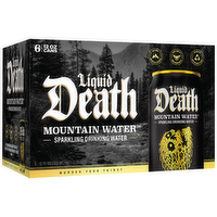 Liquid Death Mountain Sparkling Water 6pk - 12 Fluid Ounce - 6 Count