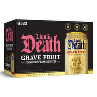 Liquid Death Grave Fruit Sparkling Water 6pk - 12 Fluid Ounce - 6 Count