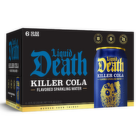 Liquid Death Killer Cola Sparkling Water 6pk - 12 Fluid Ounce - 6 Count
