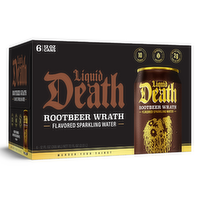 Liquid Death Rootbeer Wrath Sparkling Water 6pk - 12 Fluid Ounce - 6 Count