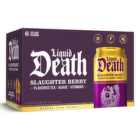 Liquid Death Slaughter Berry Sparkling Water 6pk - 12 Fluid Ounce - 6 Count