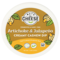 Nuts For Cheese Artichoke Jalapeno Dip Creamy Cashew - 7.4 Ounce