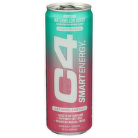 C4 Watermelon Burst Carbonated Smart Energy Sparkling - 12 Fluid Ounce