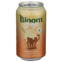 Bloom Pop Root Beer Float Prebiotic Soda - 12 Fluid Ounce