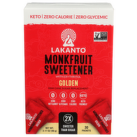 Lakanto Monkfruit Sweetener Golden Packets X 30 90 - 0.106 Ounce - 30 Count