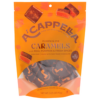 A'CAPPELLA Chocolate Pumpkin Spice Caramels - 3.25 Ounce