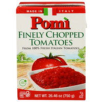 Pomi 100% Italian Tomatoes Finely Chopped - 26.46 Ounce