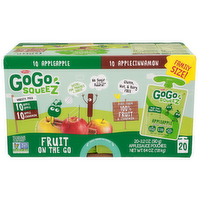 Gogo Squeez Apple Cinnamon Variety Pack - 3.2 Ounce - 20 Count