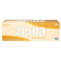ZEVIA Zero Sugar Cream Soda - 12 Fluid Ounce - 12 Count