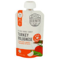 Serenity Kids Turkey Bolognese Puree Baby Food Pouch Toddler Bone Broth - 3.5 Ounce