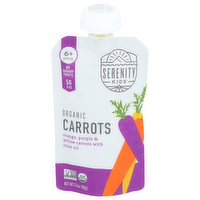 SERENITY KIDS Carrot Puree Pouch, Organic Varieties With Olive Oil - 3.5 Ounce