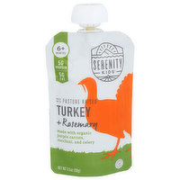 SERENITY KIDS Pouch, Pasture Raised Turkey With Carrots, Zucchini & Rosemary - 3.5 Ounce