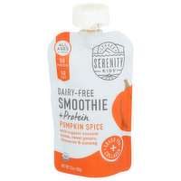 SERENITY KIDS Pumpkin Puree Pouch, Spice With Organic Coconut Cream, Sweet Potato, Cinnamon And Nutmeg - 3.5 Ounce