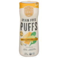 Serenity Kids Cheddar, Cauliflower Puff Puffs, Veggie Cheddar & Cauliflower Spinach Grain Free - 1.5 Ounce