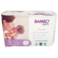 Bambo Nature Diapers Baby Size 1 - 36 Count
