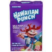 Hawaiian Punch Wild Purple Smash Drink Mix - 0.09 Ounce - 8 Count
