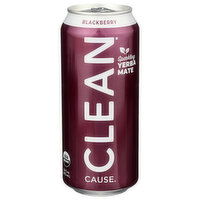 Clean Cause Blackberry Sparkling Yerba Mate - 16 Fluid Ounce
