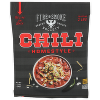 FIRE & SMOKE SOCIETY Pure Ground Chiles, Cumin, Mexican Oregano, Cinnamon, Cocoa a Rich And Robust Red Chili That's Great With Any Kind Of Meat Canned Tomatoes. Texas-Style-Flavors, But We Endorse Beans. Dry Seasoning Blend Original - 1.2 Ounce