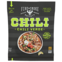 FIRE & SMOKE SOCIETY Hatch Green Chiles, Cumin, Garlic, Coriander, Mexican Oregano a Bright, Tangy, Southwestern-Style Chili Seasoned With And Other Spices. Dry Seasoning Blend Verde - 1.2 Ounce