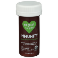 So Good So You N A Blueberry Clementine Powered By Adaptogenic Mushrooms & 100% Dv Vitamin D3 Immunity Probiotic Shot - 1.7 Fluid Ounce