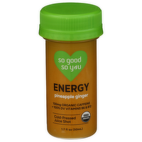 So Good So You N A Pineapple Ginger Juice Energy Probiotic Shot - 1.7 Fluid Ounce
