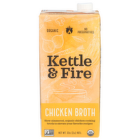 Kettle & Fire Chicken Cooking Broth - 32 Ounce