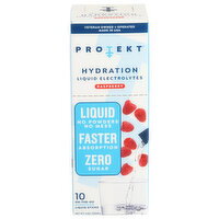 PROTEKT Raspberry Liquid Electrolyte Hydration Packet - 0.4 Ounce - 10 Count