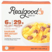 REAL GOOD FOODS CO. Bowl Brkfst Sausage Egg & Chse - 7 Ounce