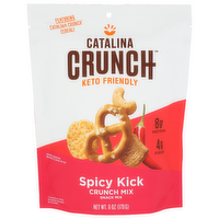 Caralina Crunch Spicy Kick Keto Friendly, Low Carb Cataline Mix Snack Protein Snacks - 6 Ounce