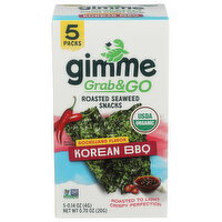 gimme Grab & Go Organic Korean BBQ Roasted Seaweed Snacks - 0.14 Ounce - 5 Count