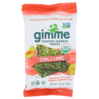 Gimme Organic Chili Lime Roasted Seaweed Snacks - 0.35 Ounce