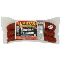 CAJUN FAMILY TRADITIONS Hot Pork & Beef Smoked Sausage - 16 Ounce