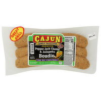 Cajun Family Traditions Pepper Jack Cheese & Jalapeno Boudin - 16 Ounce