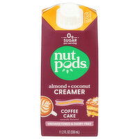NUTPODS Coffee Cake Dairy Free Unsweetened Creamer - 11.2 Fluid Ounce