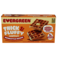 Evergreen Homestyle Thick & Fluffy Waffles - 2.25 Ounce - 4 Count